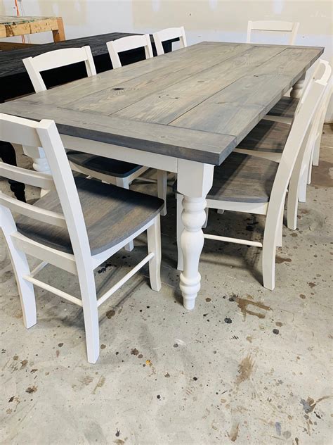 farm house dinning table with metal top|farmhouse dining table set.